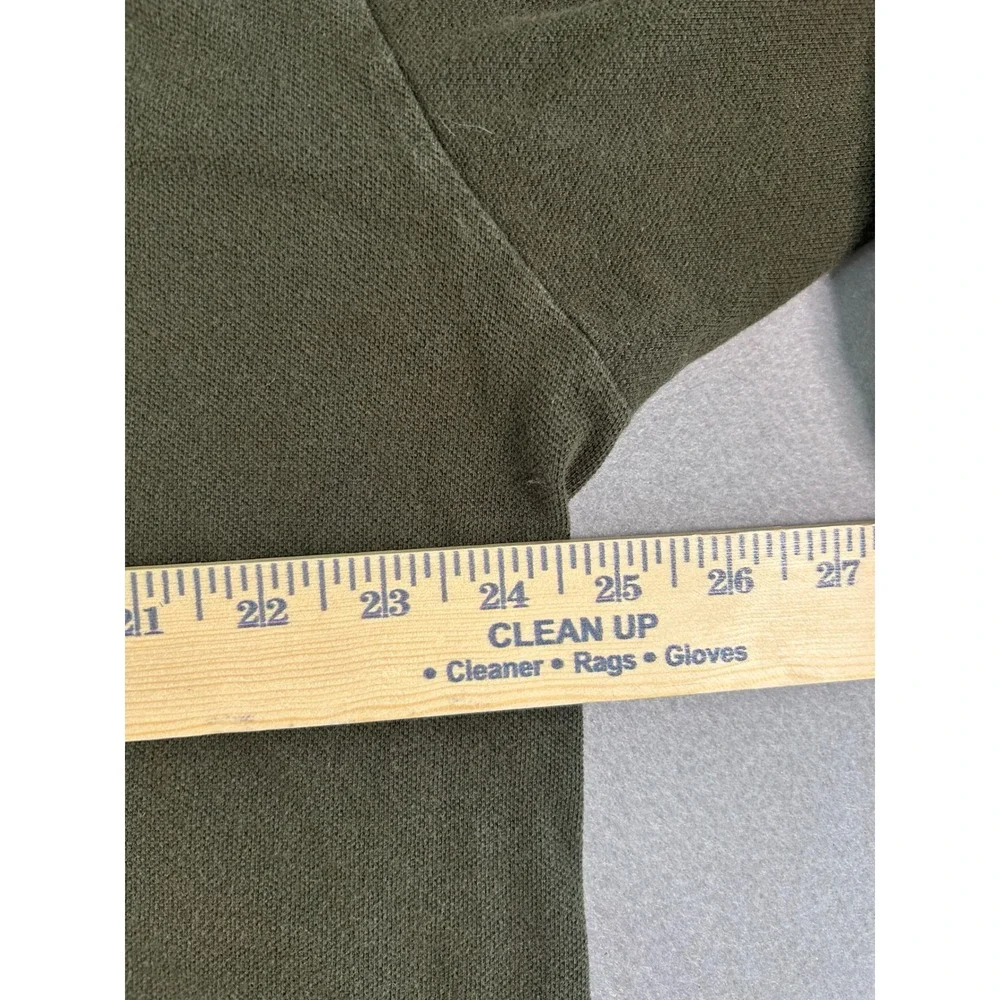 Polo Ralph‎ Lauren Polo Shirt Mens XL Olive Green Long Sleeve Pique Cotton Logo